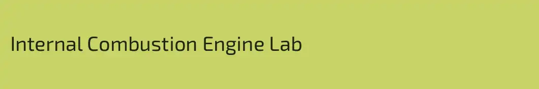 Internal Combustion Engine Lab